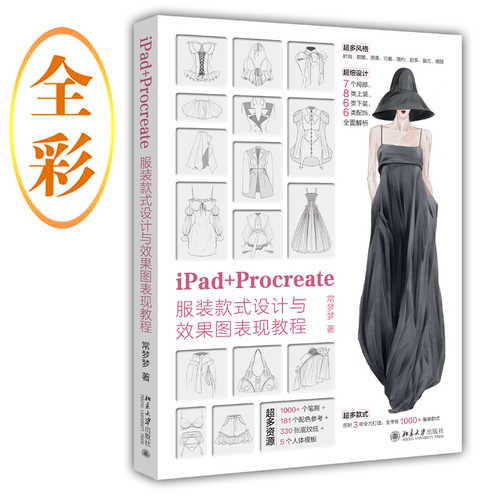 iPad+Procreate fu zhuang kuan shi she ji